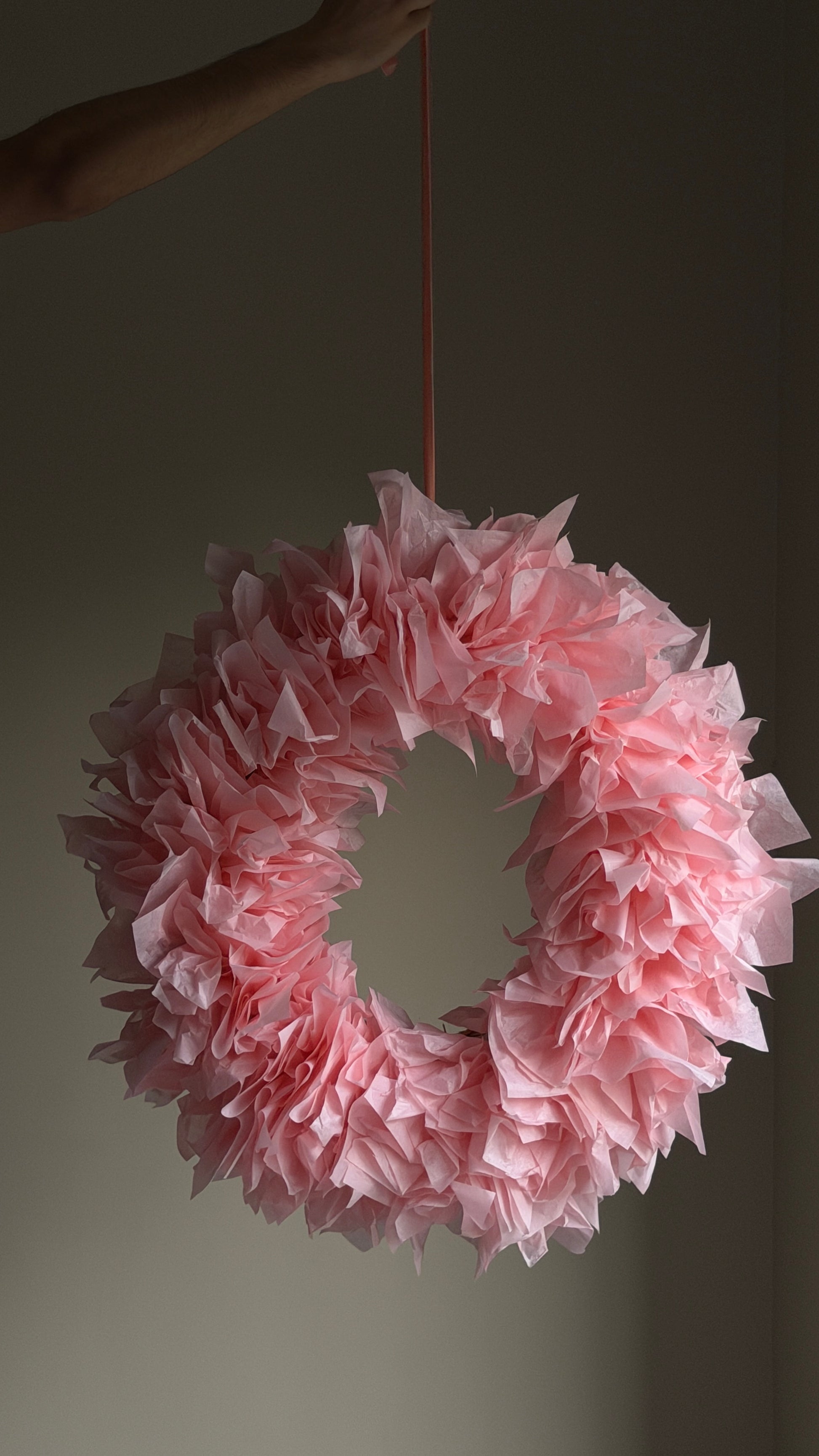Pink Cotton Candy Wreath