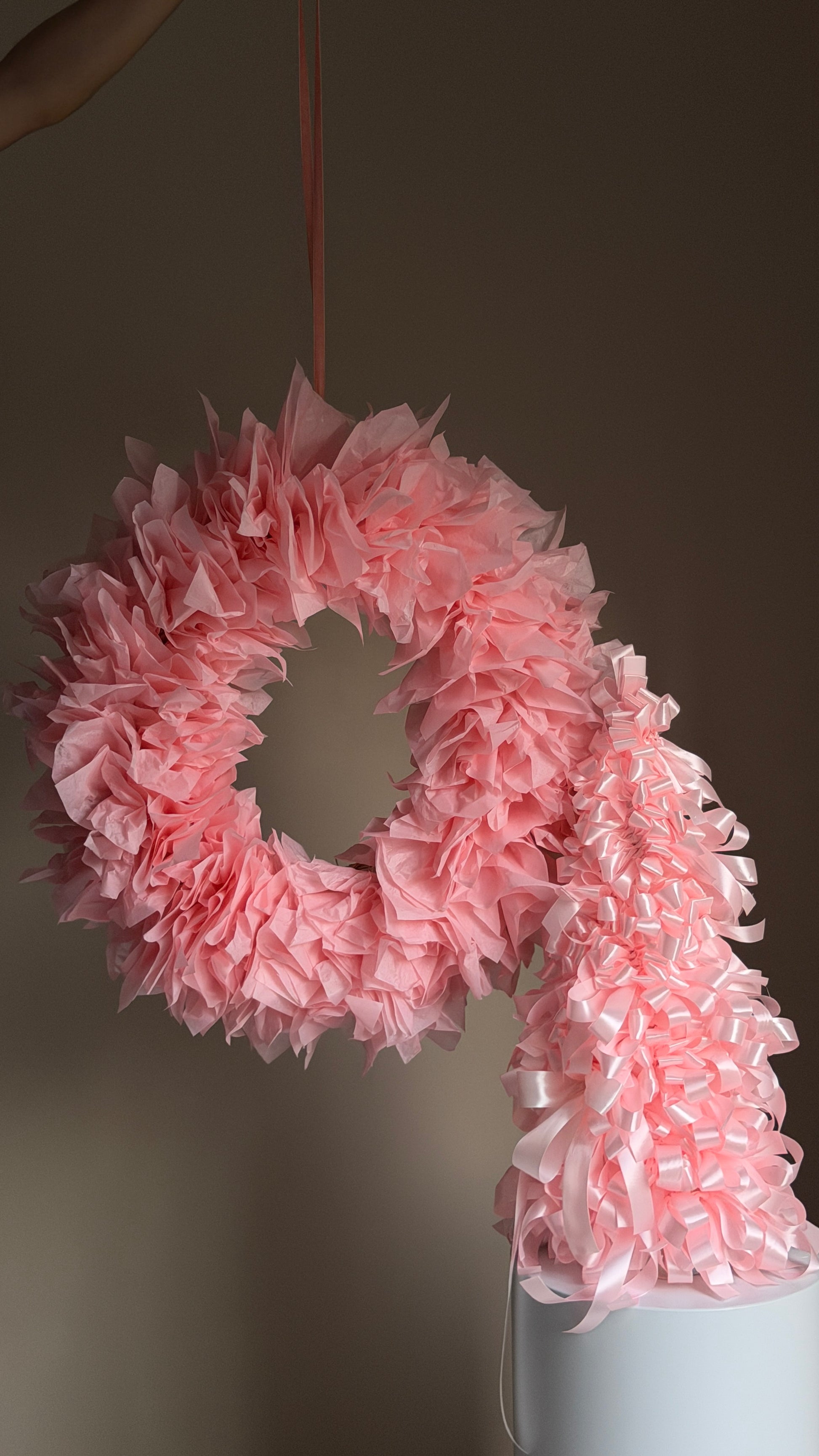 Pink Cotton Candy Wreath