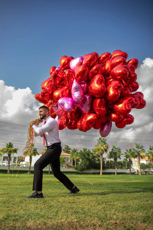 50 Heart Balloon Set