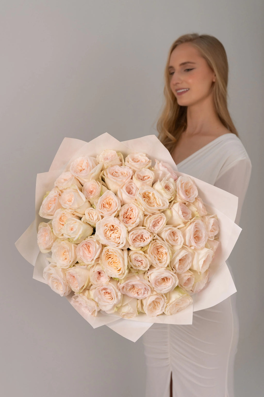 Peony Roses Ohara White