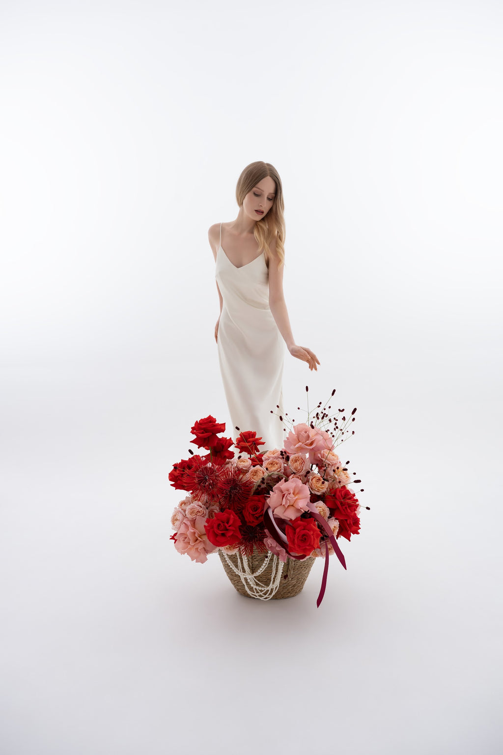 Bright Red-Pink Basket