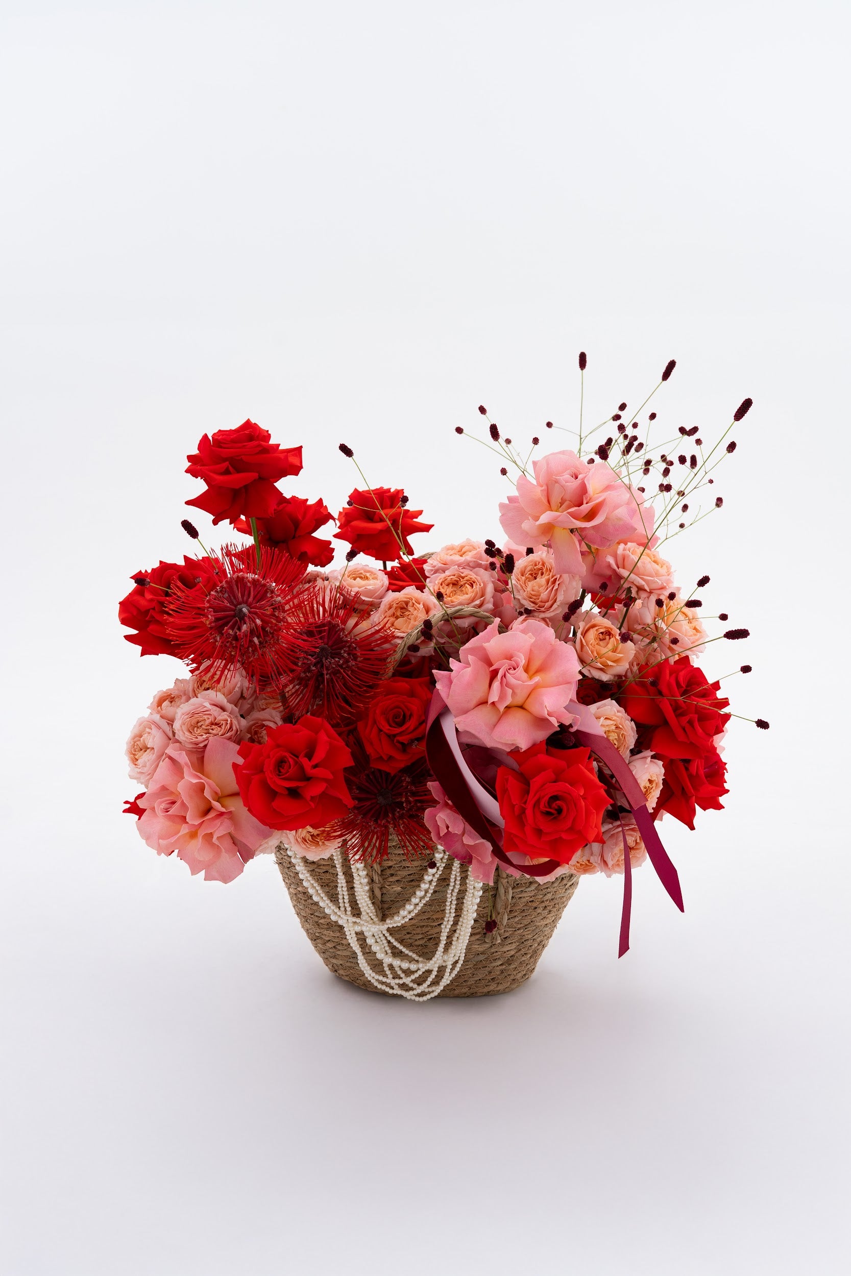 Bright Red-Pink Basket