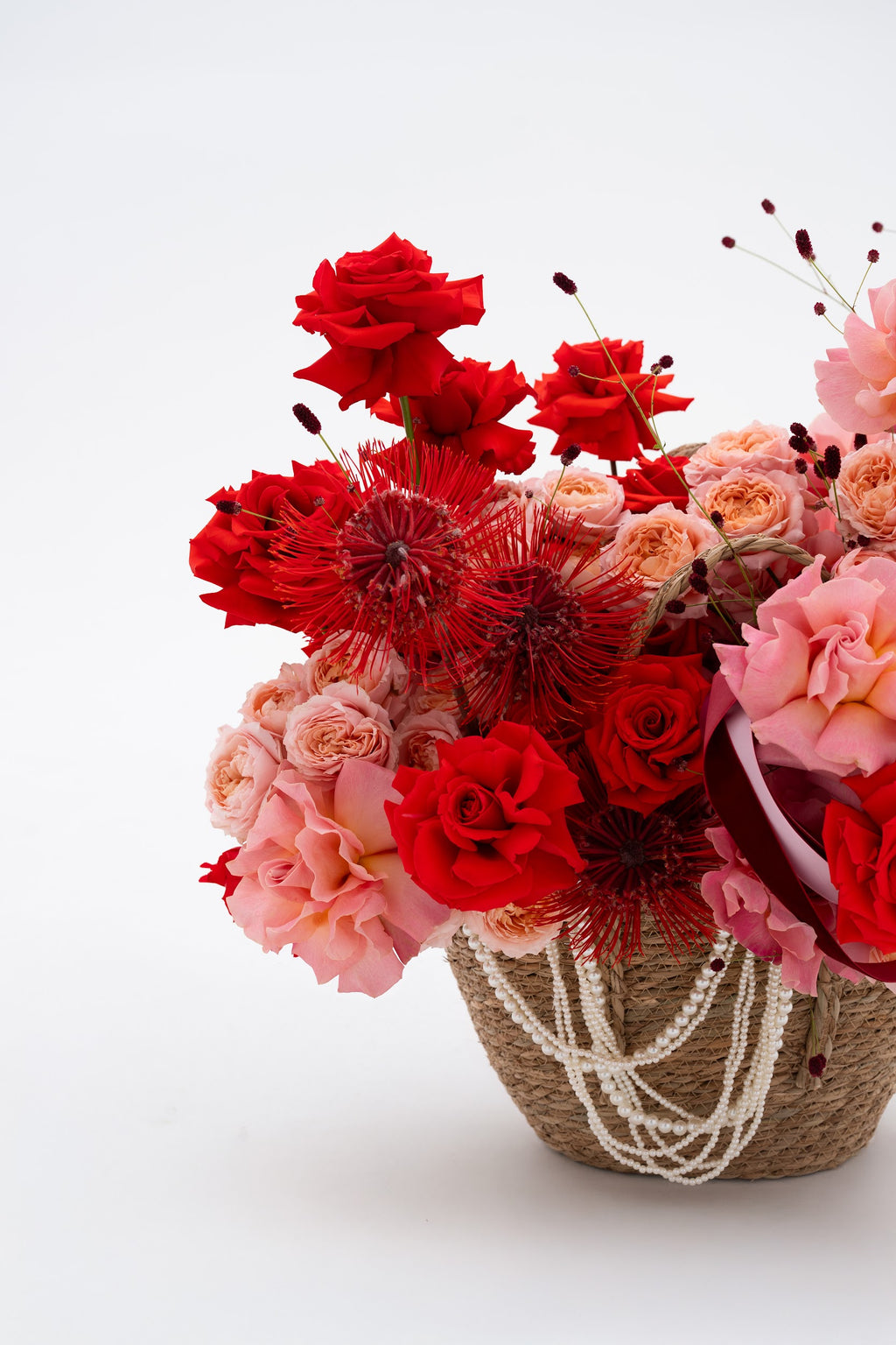 Bright Red-Pink Basket