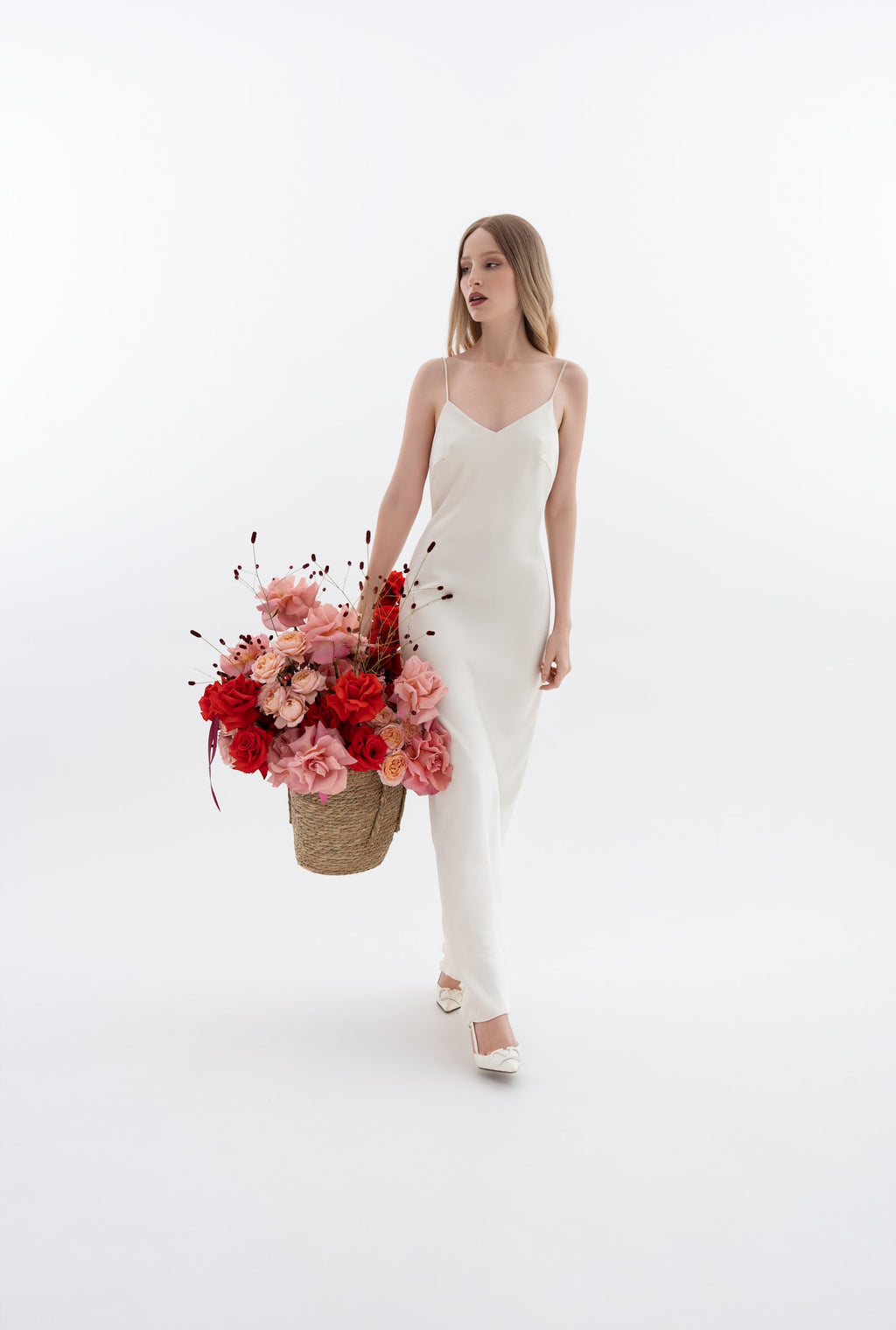 Bright Red-Pink Basket