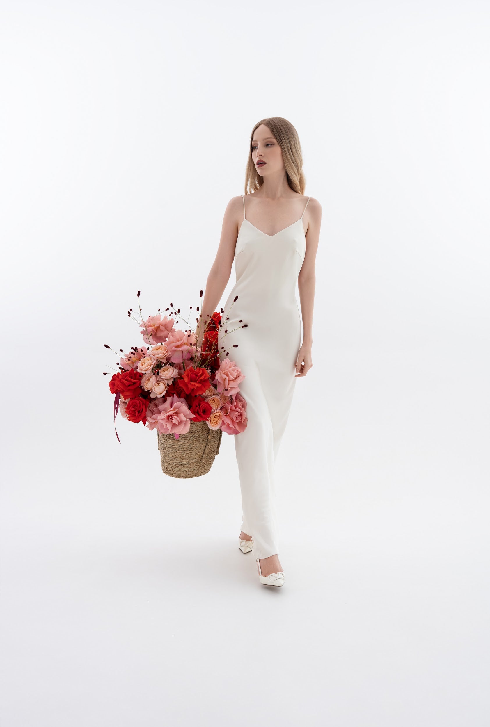 Bright Red-Pink Basket