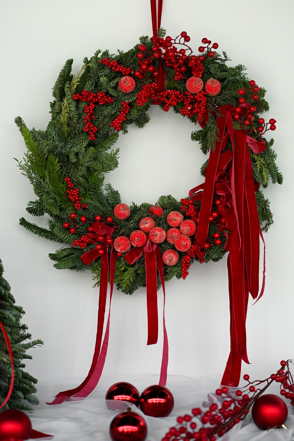 Red Winter Wreath