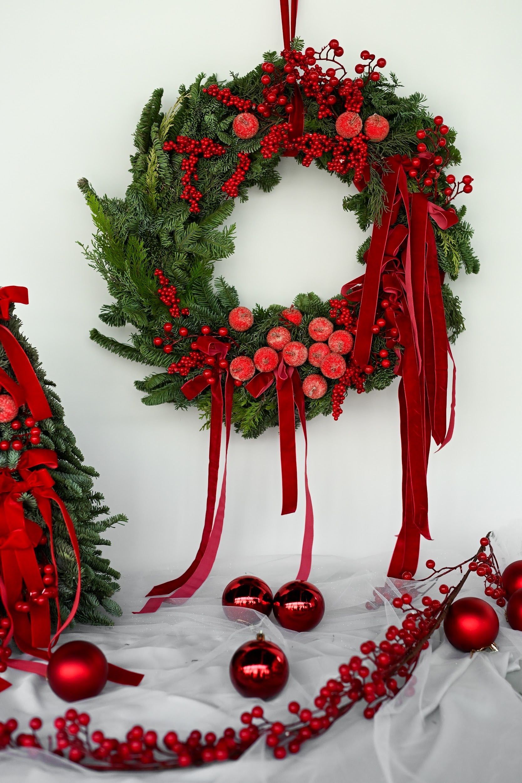 Red Winter Wreath