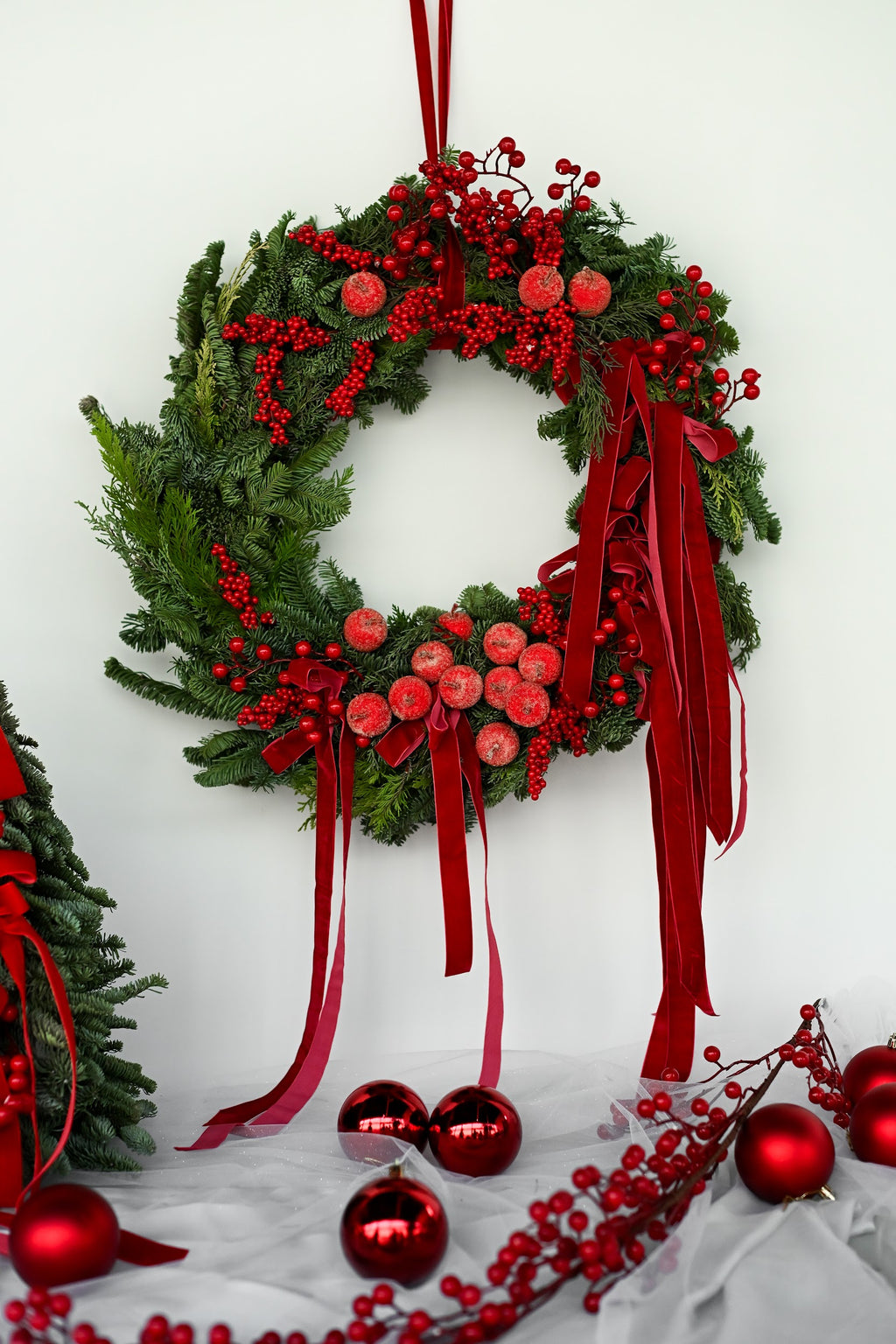 Red Winter Wreath